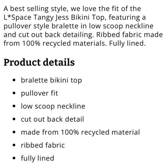 L*SPACE REVOLVE NWT JESS TOP - Picture 4 of 6